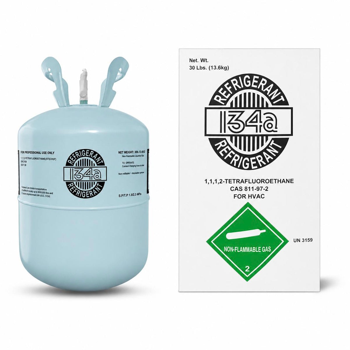 R134A refrigerant service cylinder sold by Autofactors